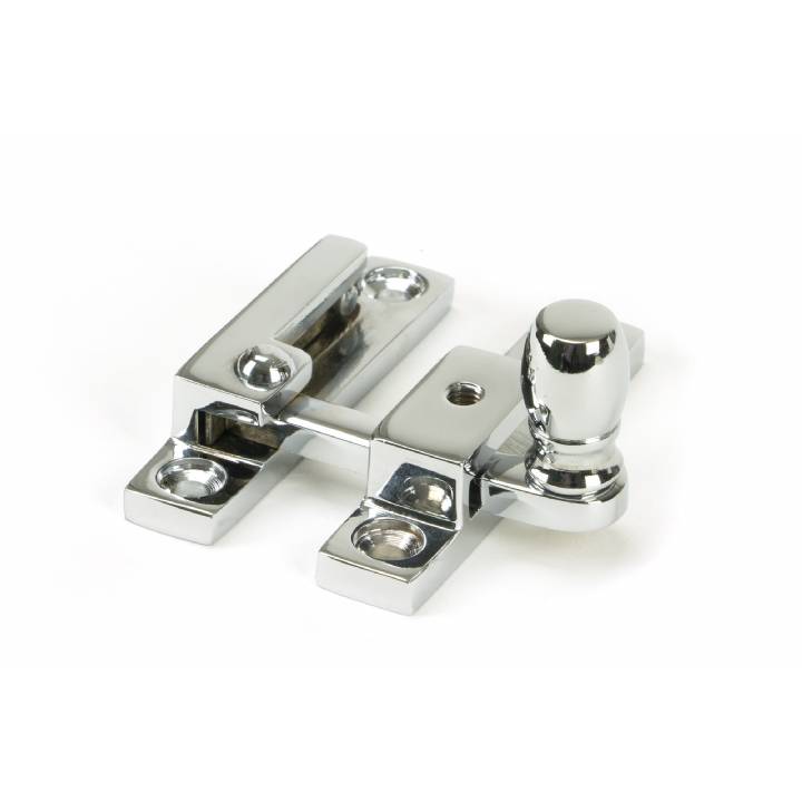 Polished Chrome Mushroom Quadrant Fastener - Narrow