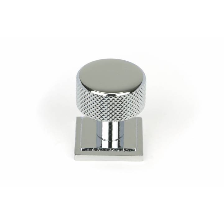 Polished Chrome Brompton Cabinet Knob - 25mm (Square)