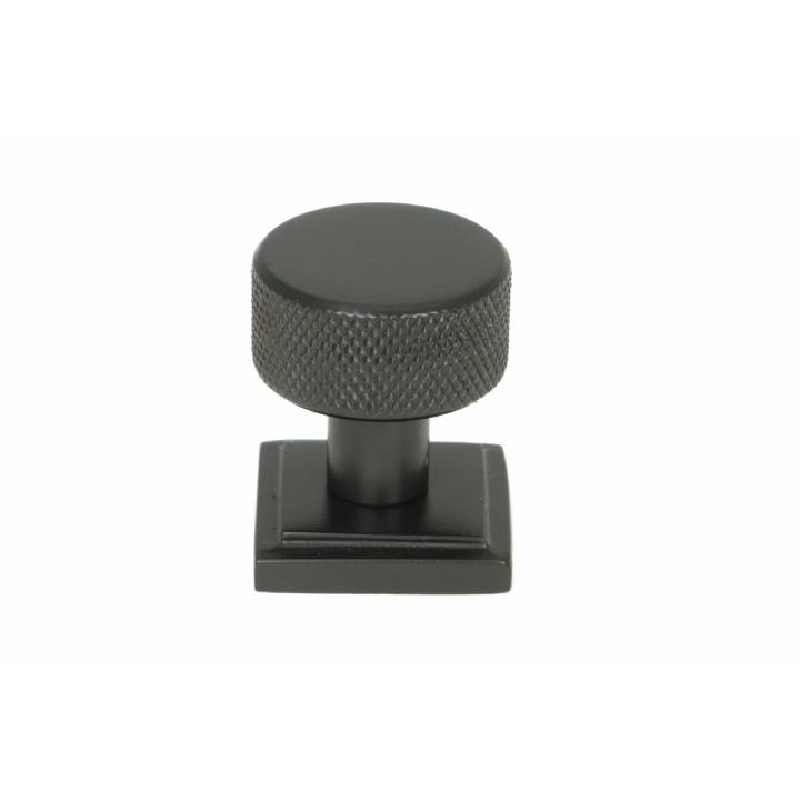 Aged Bronze Brompton Cabinet Knob - 25mm (Square)