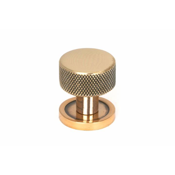 Polished Bronze Brompton Cabinet Knob - 25mm (Plain)