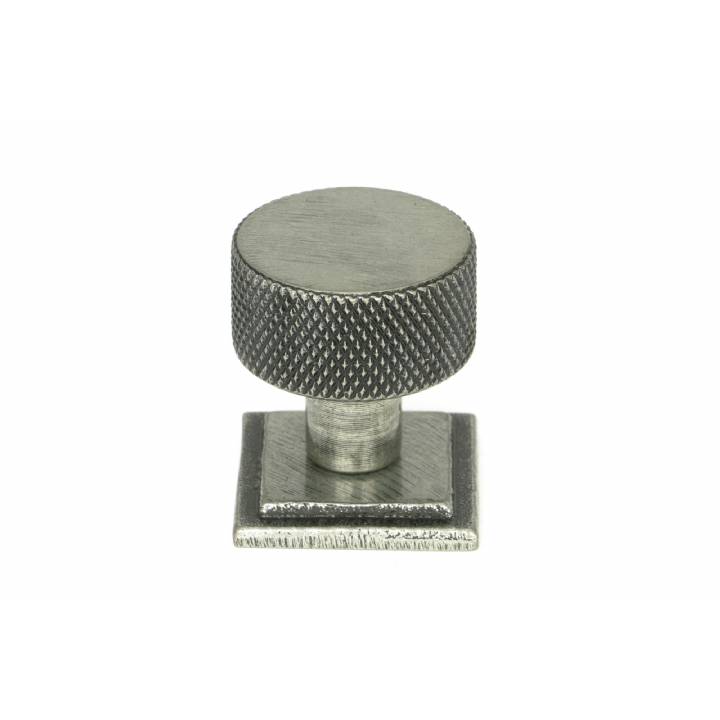 Pewter Brompton Cabinet Knob - 25mm (Square)