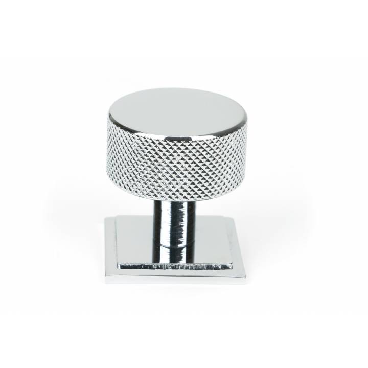 Polished Chrome Brompton Cabinet Knob - 32mm (Square)