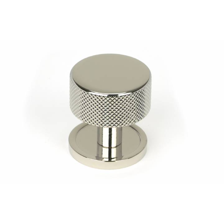 Polished Nickel Brompton Cabinet Knob - 32mm (Plain)