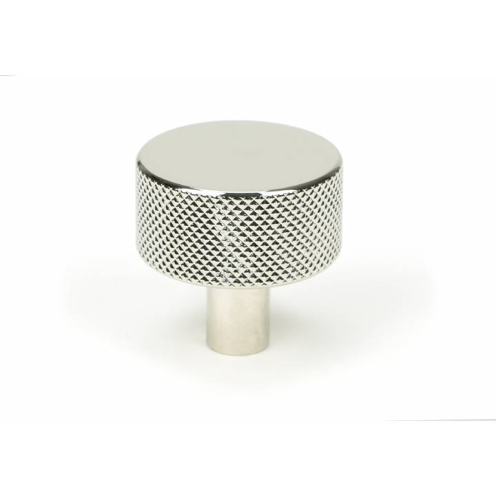 Polished Nickel Brompton Cabinet Knob - 32mm (No rose)