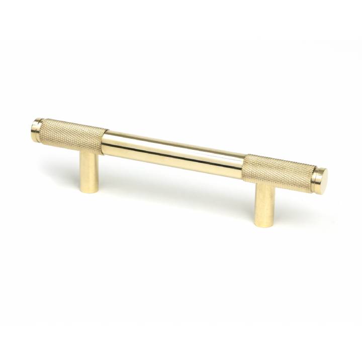 Polished Brass Half Brompton Pull Handle - Small