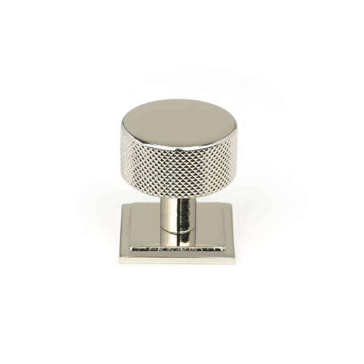 Polished Nickel Brompton Cabinet Knob - 32mm (Square)