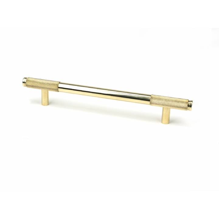 Polished Brass Half Brompton Pull Handle - Medium