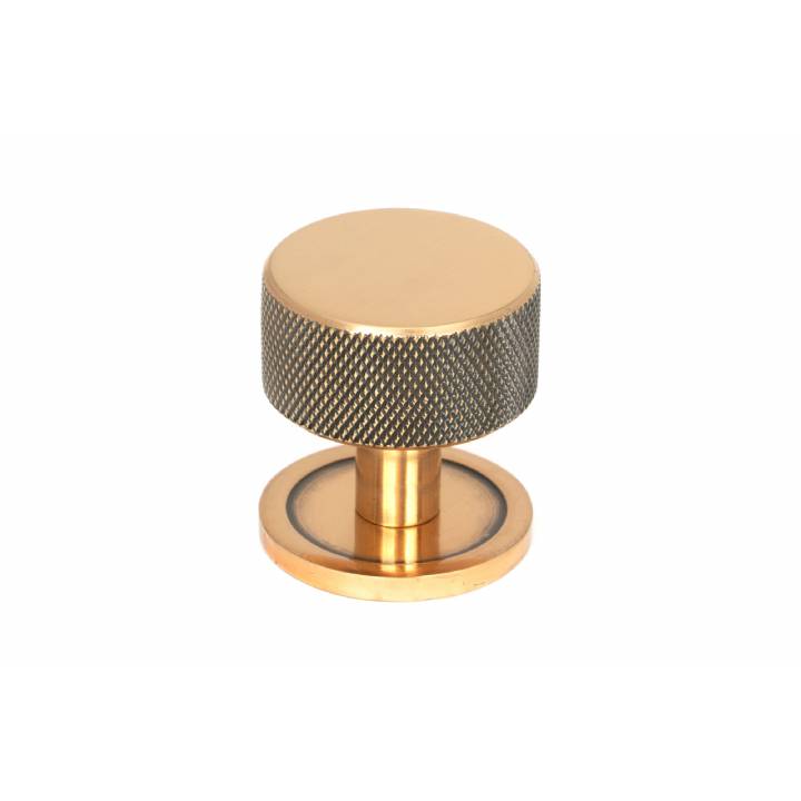 Polished Bronze Brompton Cabinet Knob - 32mm (Plain)