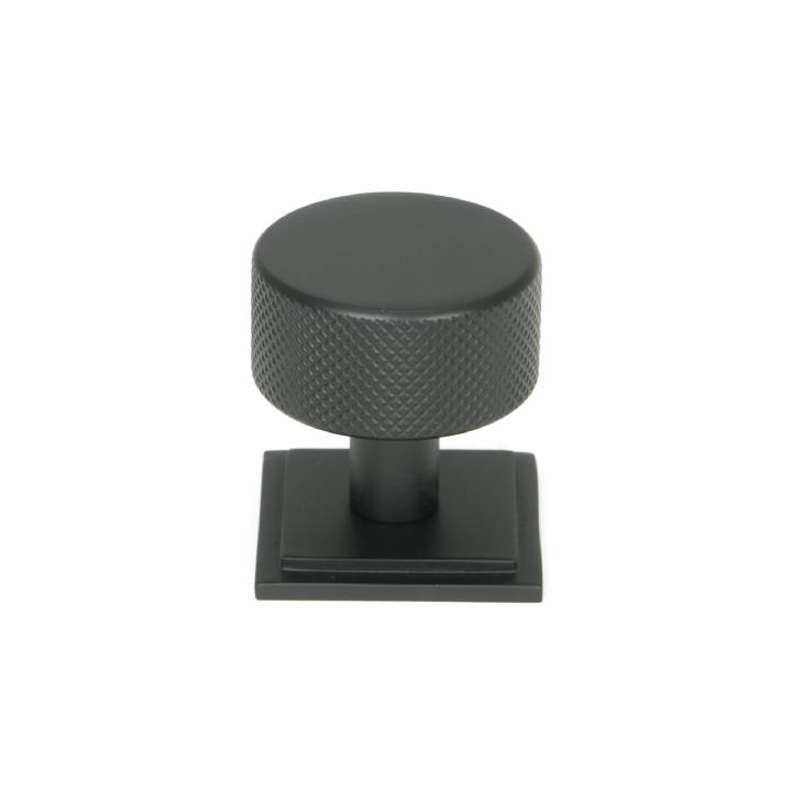 Matt Black Brompton Cabinet Knob - 32mm (Square)