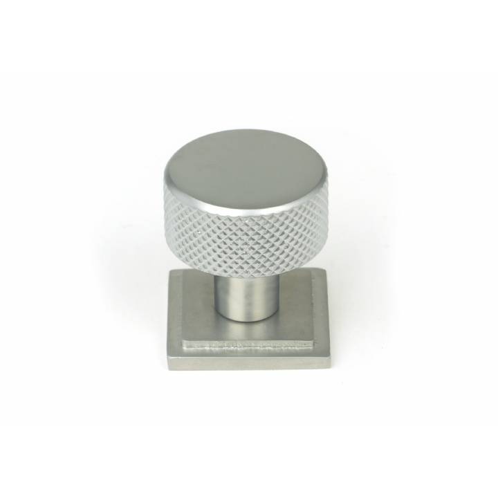 Satin Chrome Brompton Cabinet Knob - 25mm (Square)