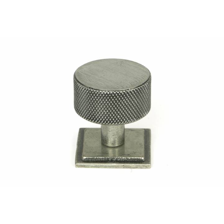 Pewter Brompton Cabinet Knob - 32mm (Square)