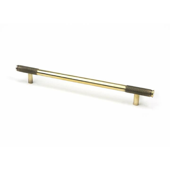 Aged Brass Half Brompton Pull Handle - Large