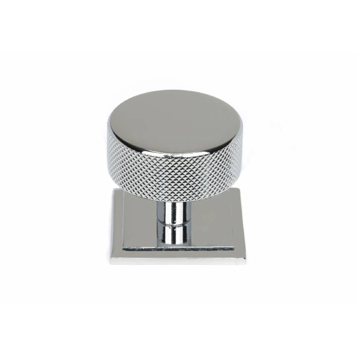 Polished Chrome Brompton Cabinet Knob - 38mm (Square)