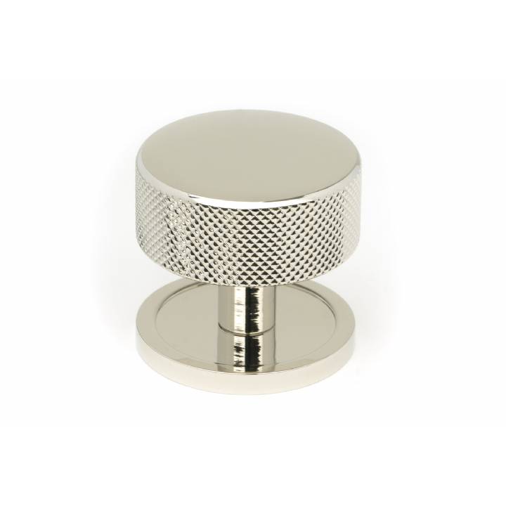 Polished Nickel Brompton Cabinet Knob - 38mm (Plain)