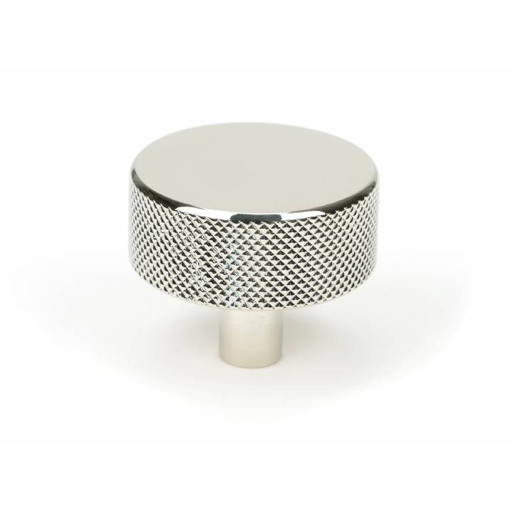 Polished Nickel Brompton Cabinet Knob - 38mm (No rose)