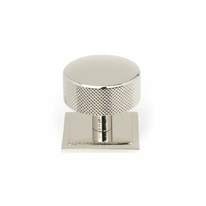 Polished Nickel Brompton Cabinet Knob - 38mm (Square)