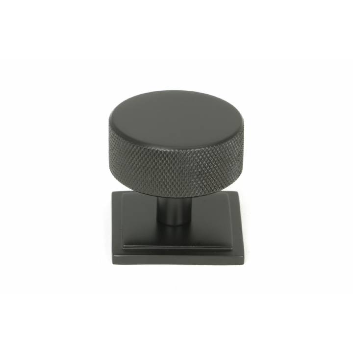 Aged Bronze Brompton Cabinet Knob - 38mm (Square)