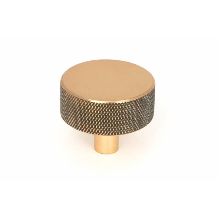 Polished Bronze Brompton Cabinet Knob - 38mm (No rose)