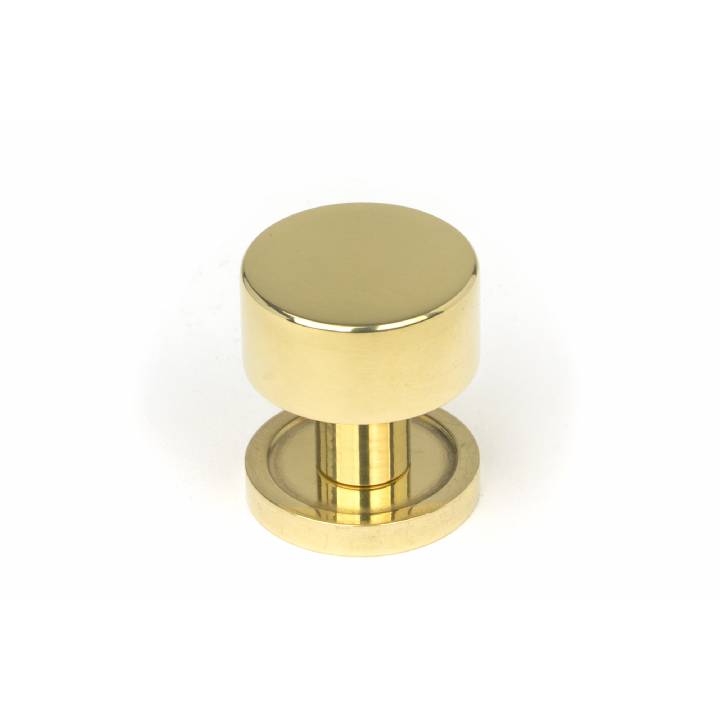 Polished Brass Kelso Cabinet Knob - 25mm (Plain)