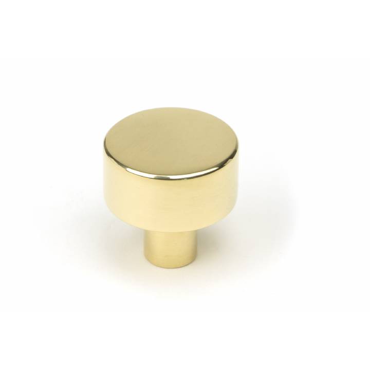 Polished Brass Kelso Cabinet Knob - 25mm (No Rose)