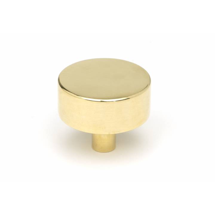 Polished Brass Kelso Cabinet Knob - 38mm (No Rose)