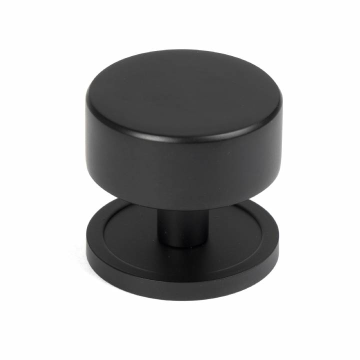 Matt Black Kelso Cabinet Knob - 38mm (Plain)