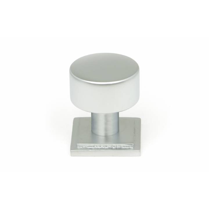 Satin Chrome Kelso Cabinet Knob - 25mm (Square)