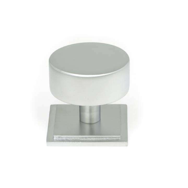 Satin Chrome Kelso Cabinet Knob - 38mm (Square)