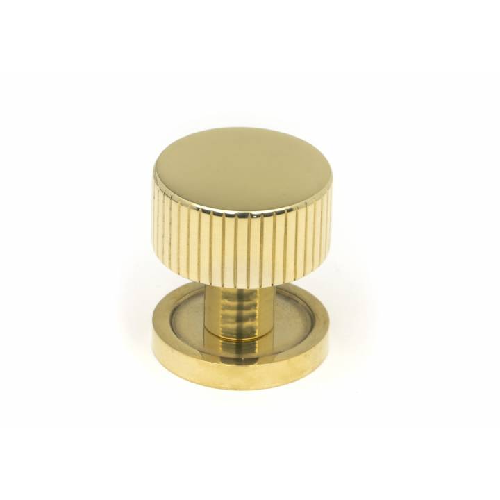Polished Brass Judd Cabinet Knob - 25mm (Plain)