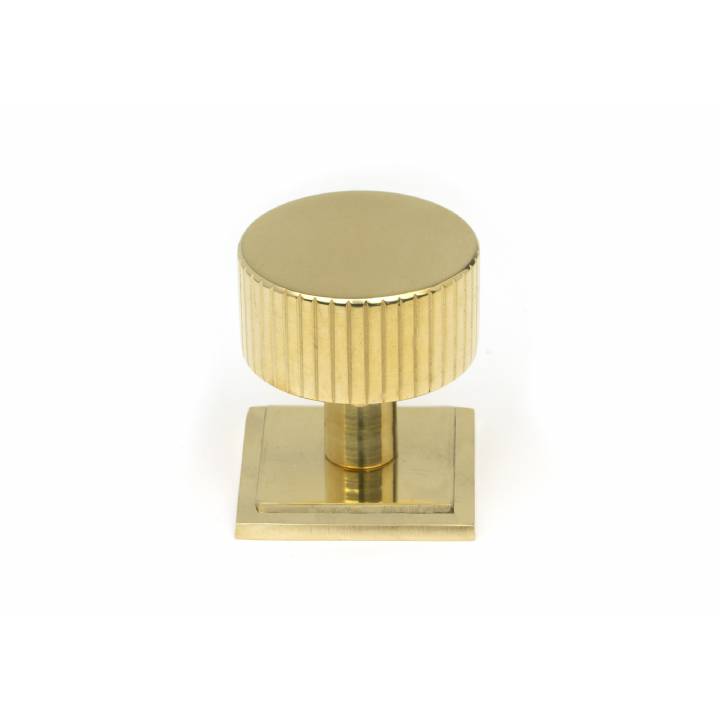 Polished Brass Judd Cabinet Knob - 32mm (Square)