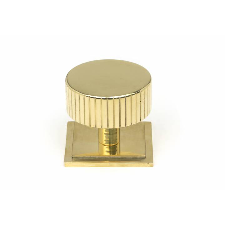 Polished Brass Judd Cabinet Knob - 38mm (Square)