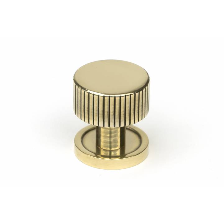 Aged Brass Judd Cabinet Knob - 25mm (Plain)