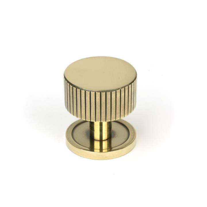 Aged Brass Judd Cabinet Knob - 32mm (Plain)