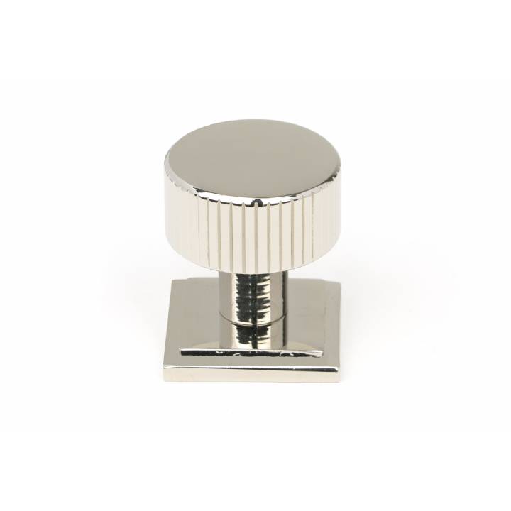 Polished Nickel Judd Cabinet Knob - 25mm (Square)