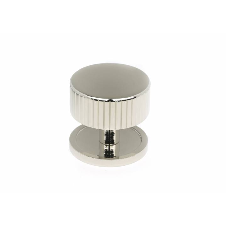 Polished Nickel Judd Cabinet Knob - 38mm (Plain)