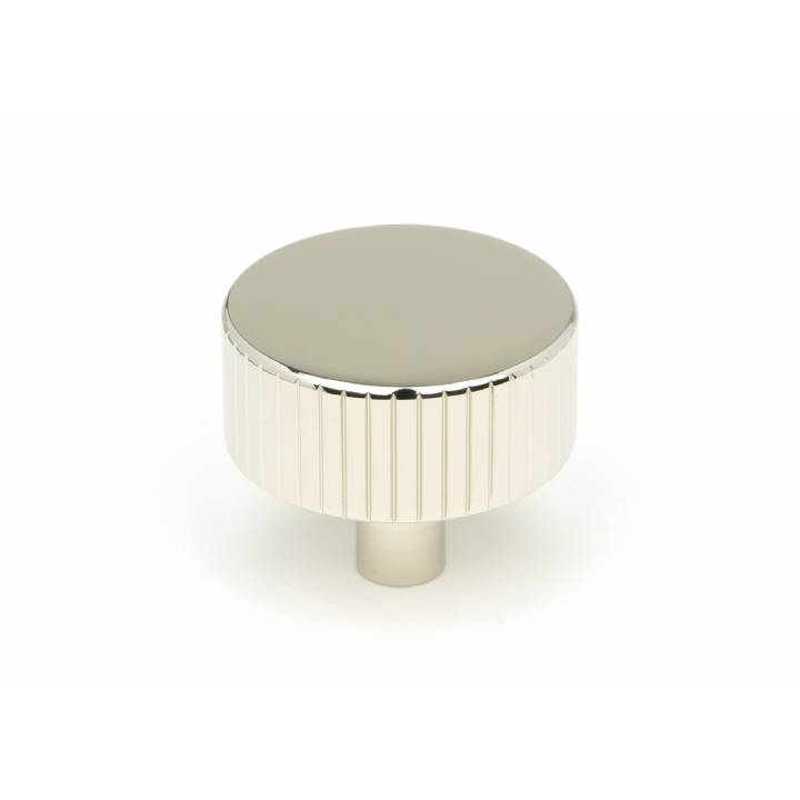 Polished Nickel Judd Cabinet Knob - 38mm (No rose)