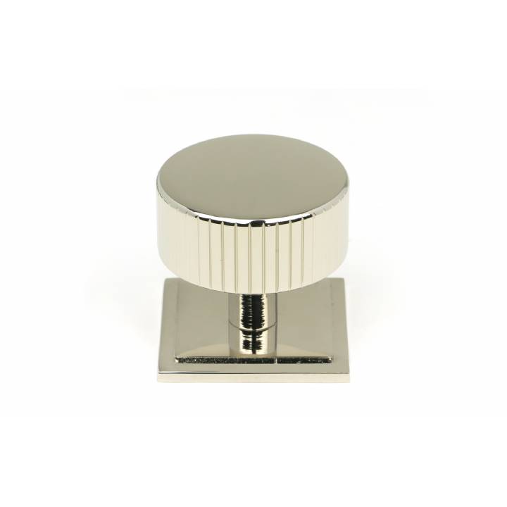 Polished Nickel Judd Cabinet Knob - 38mm (Square)