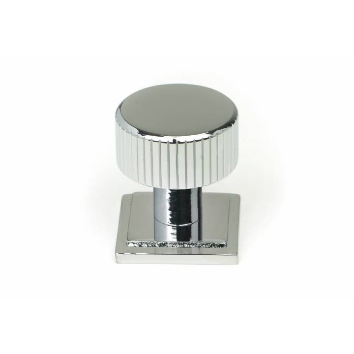 Polished Chrome Judd Cabinet Knob - 25mm (Square)