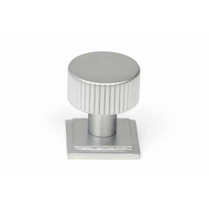 Satin Chrome Judd Cabinet Knob - 25mm (Square)