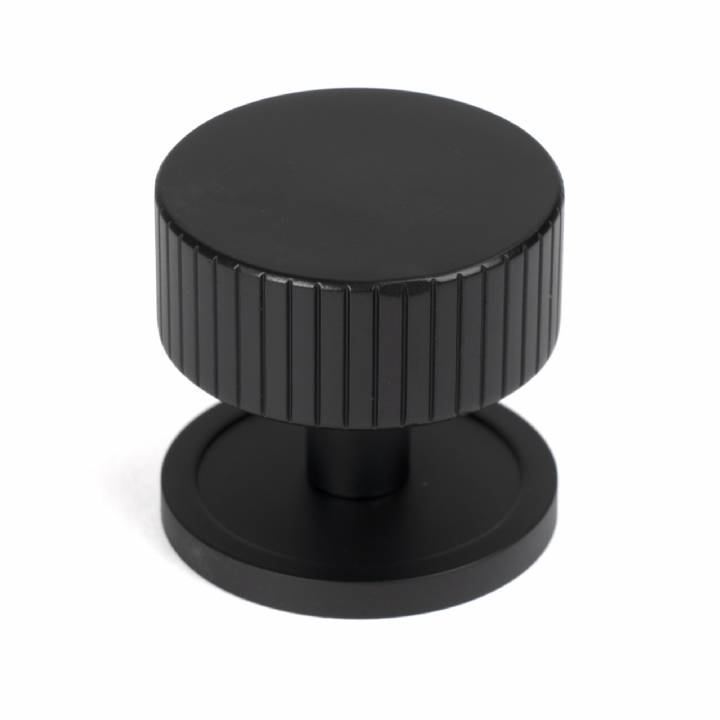 Matt Black Judd Cabinet Knob - 38mm (Plain)