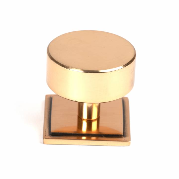 Polished Bronze Kelso Cabinet Knob - 38mm (Square)