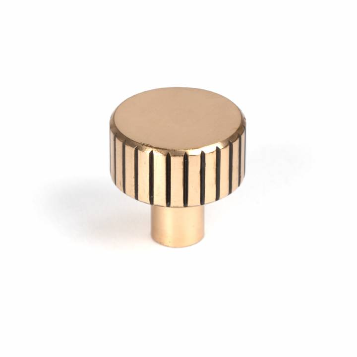 Polished Bronze Judd Cabinet Knob - 25mm (No rose)