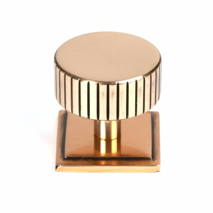 Polished Bronze Judd Cabinet Knob - 38mm (Square)