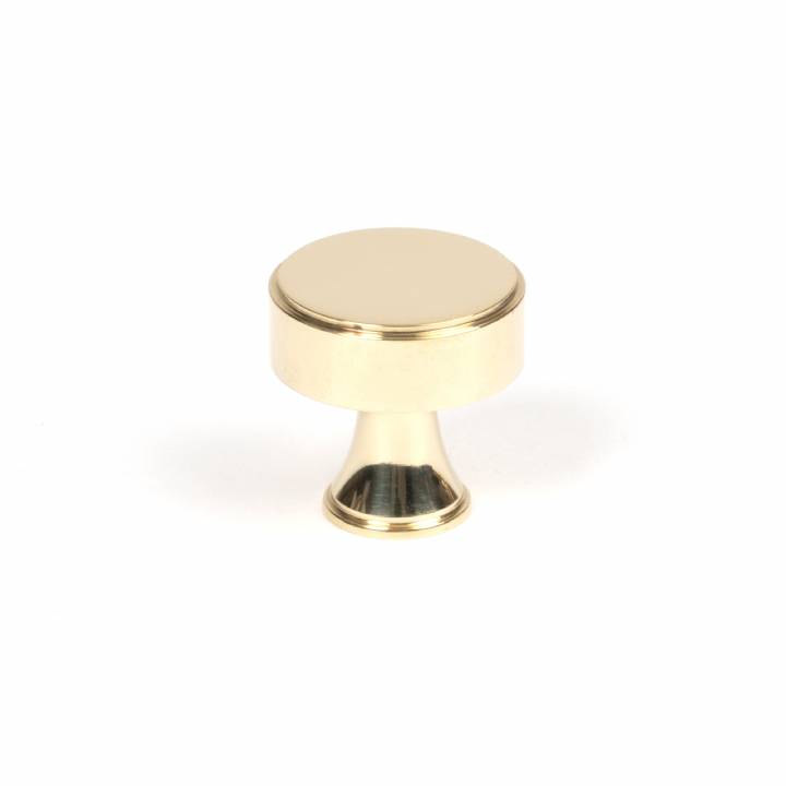 Polished Brass Scully Cabinet Knob - 25mm