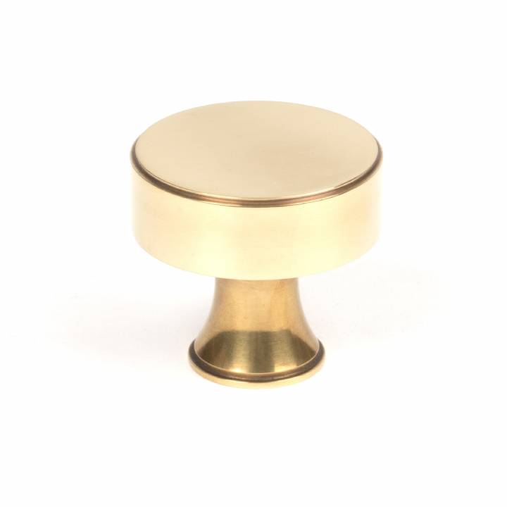 Aged Brass Scully Cabinet Knob - 38mm