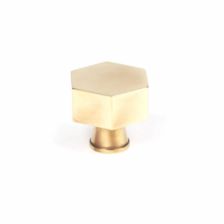 Aged Brass Kahlo Cabinet Knob - 38mm