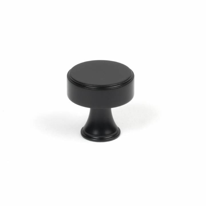 Matt Black Scully Cabinet Knob - 25mm