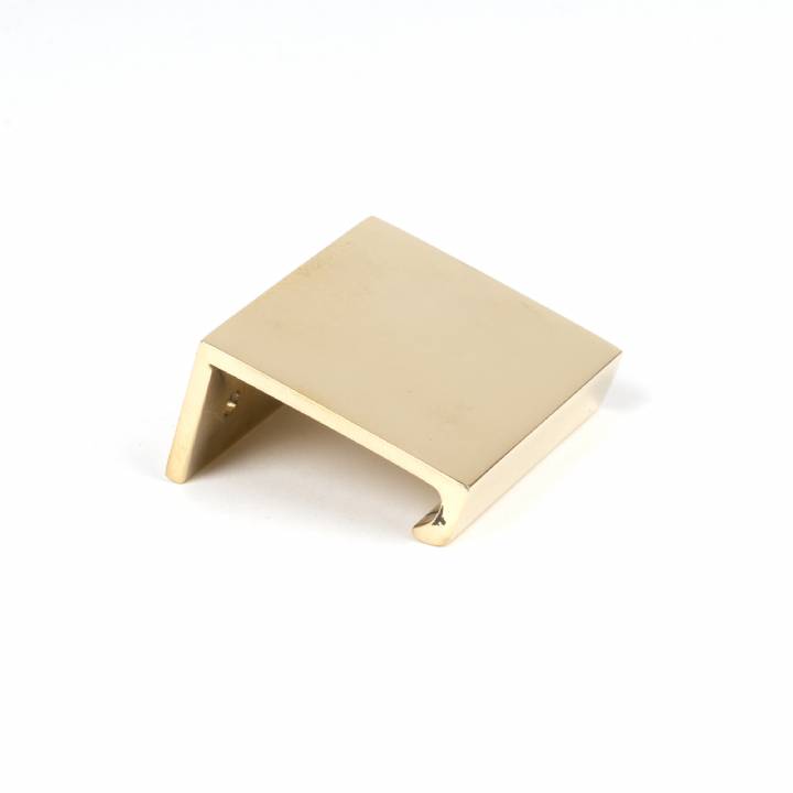 Polished Brass 50mm Plain Edge Pull