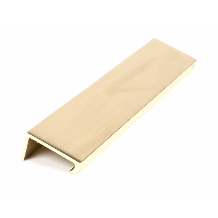 Polished Brass 200mm Plain Edge Pull