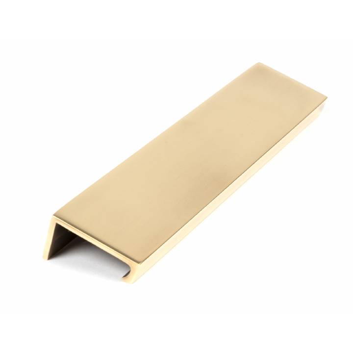 Aged Brass 200mm Plain Edge Pull